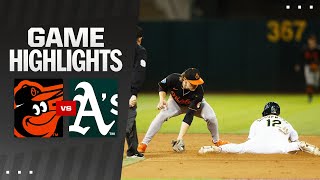 오클랜드 VS 볼티모어 썸네일